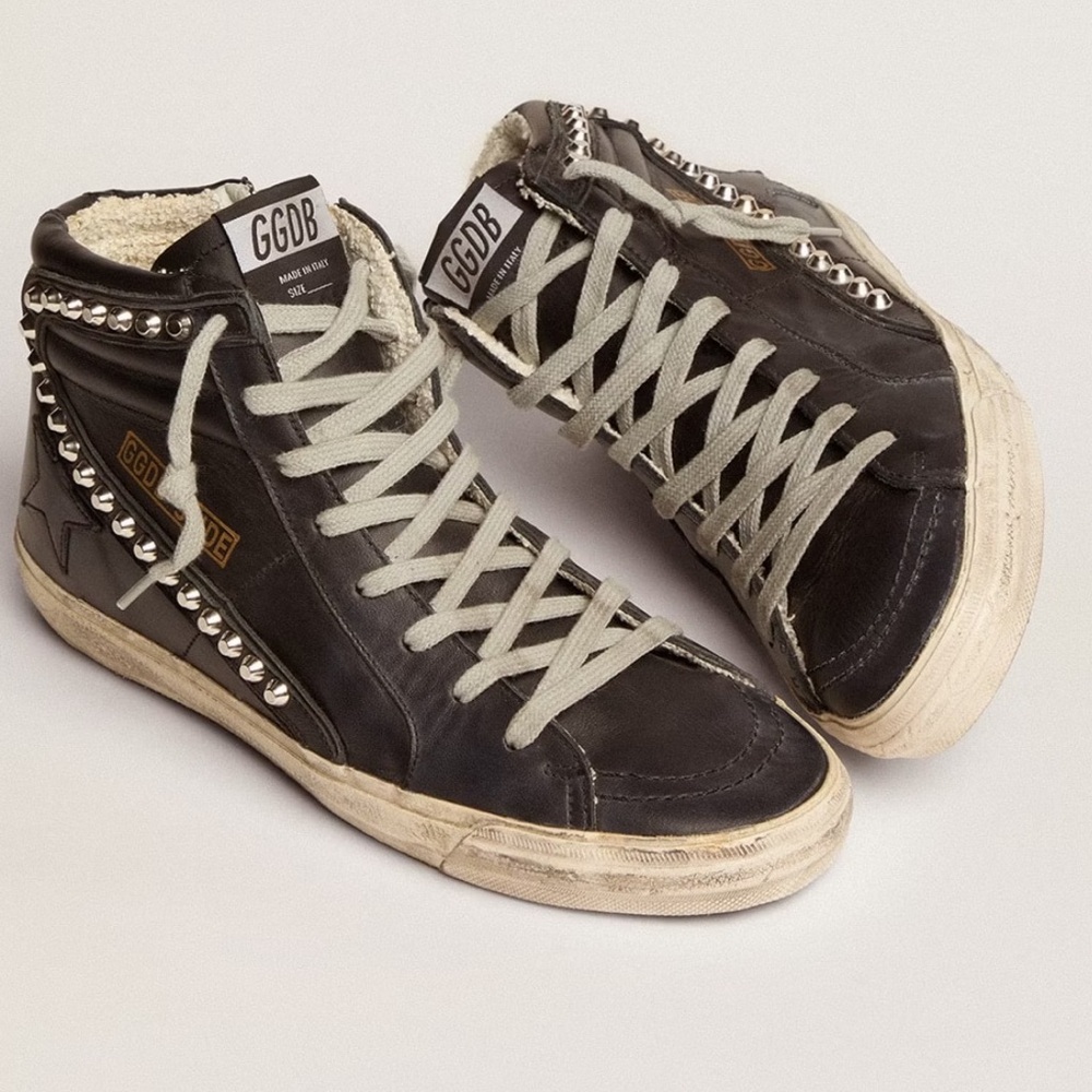 Golden Goose ‘Women's Slide black with studs’